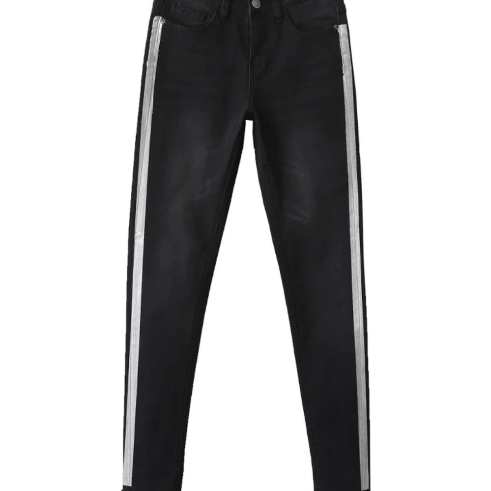 Side stripe jeans